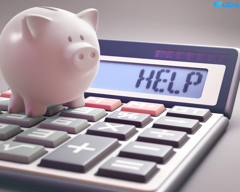 돼지저금통과-HELP가-적혀진-계산기