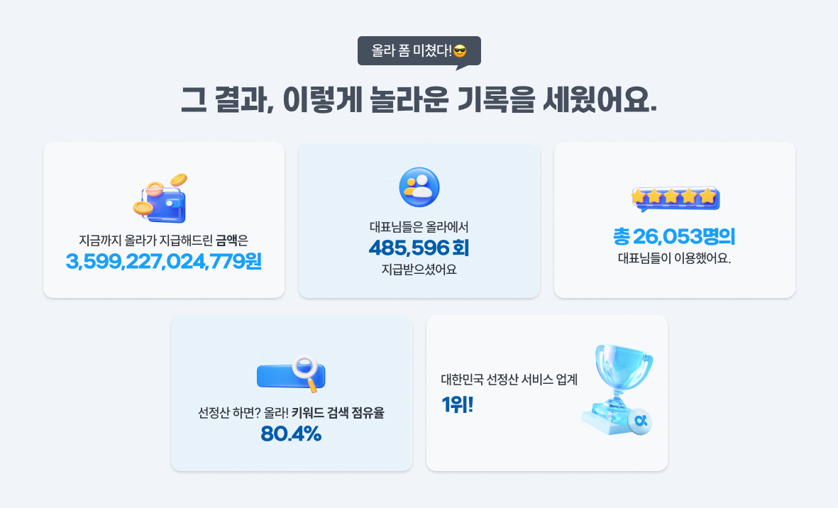 올라 기록
